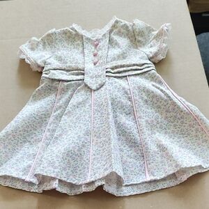 American Girl Floral Doll Dress - Pink and White